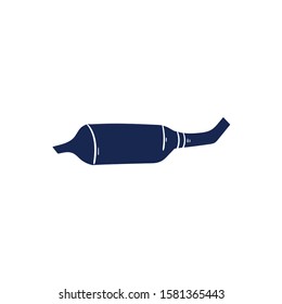 motorcycle exhaust doodle icon vector hand drawing 