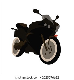 Motorcycle Flat Color Clip art design