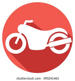 motorcycle flat icon 