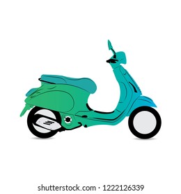 motorcycle flat icon. design template vector
