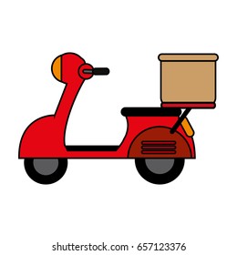 motorcycle flat illustration