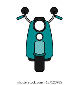 motorcycle flat illustration