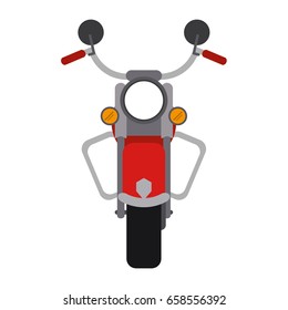 motorcycle flat illustration