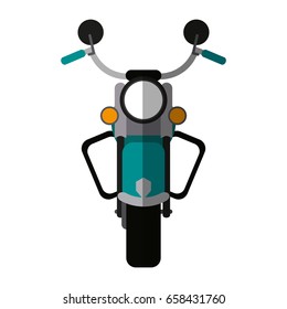 motorcycle flat illustration shadow