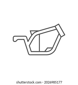 Motorcycle frame line outline icon