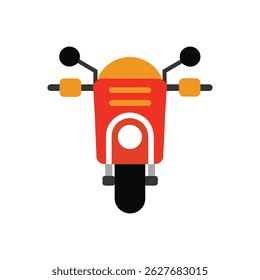 Motorcycle Front Side Vector Graphic for Biker and Racing Themes