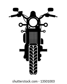 Motorcycle Front Simple