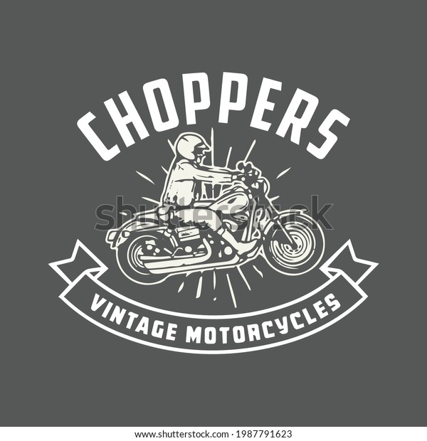 Motorcycle Gangs Grunge Cool Tshirt Design Stock Vector (Royalty Free ...