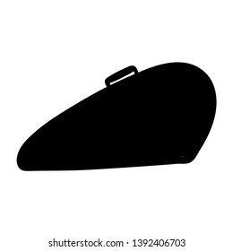 Motorcycle gas tank doodle vector