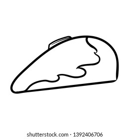 Motorcycle gas tank doodle vector