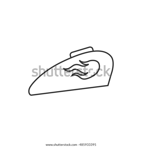 Motorcycle Gas Tank Icon Thin Outline Stock Vector (Royalty Free