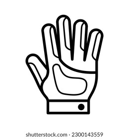 Motorcycle gloves icon vector design template