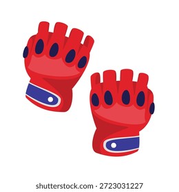 Ilustración vectorial de los guantes de la motocicleta, icono de los guantes de la motocicleta, icono del equipo de la motocicleta, icono de los accesorios del motociclista