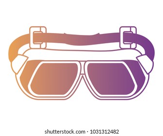 Motorcycle goggles icon
