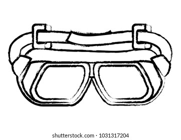 Motorcycle goggles icon