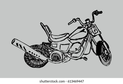 motorcycle graphic design vector art