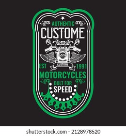 
Motorcycle Graphic Illustration Vector Art Tshirt Design 