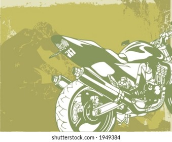 Motorrad Grunge Hintergrund Serie.