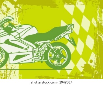Motocicleta Grunge Background Series.