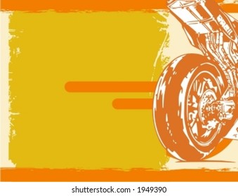 Motorrad Grunge Hintergrund Serie.