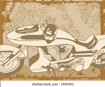 Motorcycle Grunge Background Series.