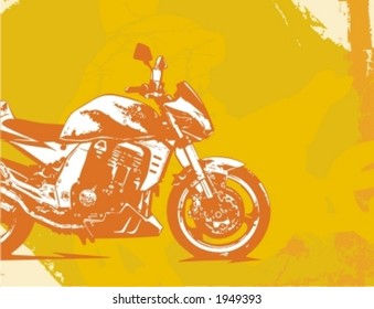Motorcycle Grunge Background Series.
