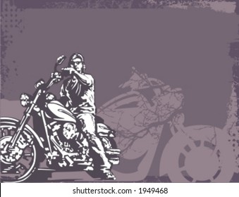 Motocicleta Grunge Background Series.