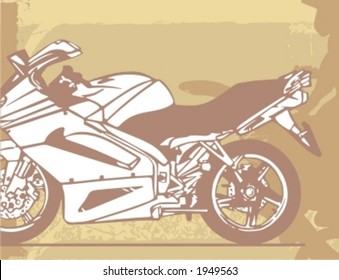 Motorcycle Grunge Background Series.