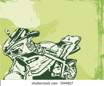 Motorcycle Grunge Background Series.