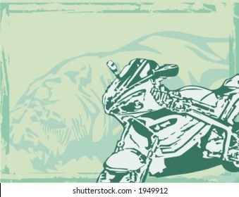 Motorcycle Grunge Background Series.