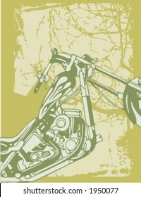 Motorcycle Grunge Background Series.