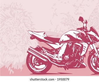 Motocicleta Grunge Background Series.