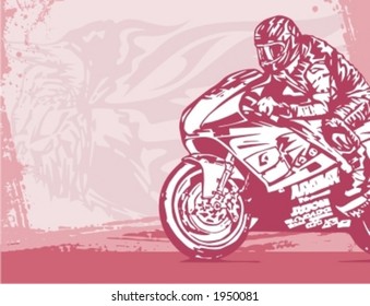 Motorcycle Grunge Background Series.