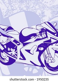 Motorcycle Grunge Background Series.