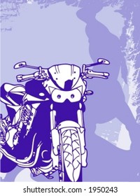Motocicleta Grunge Background Series.