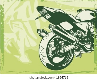 Motocicleta Grunge Background Series.