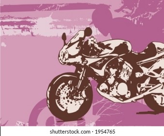 Motorcycle Grunge Background Series.