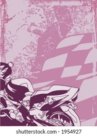 Motorcycle Grunge Background Series.