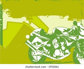 Motorcycle Grunge Background Series.