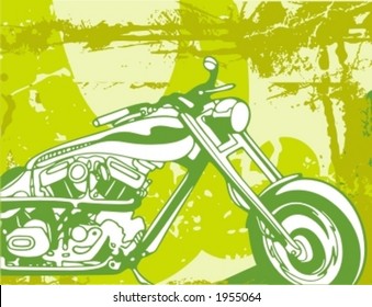 Motorrad Grunge Hintergrund Serie.