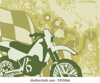 Motocicleta Grunge Background Series.