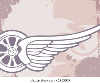 Motorcycle Grunge Background Series.