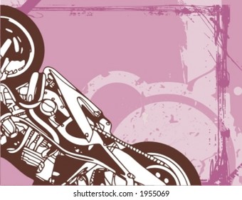 Motorcycle Grunge Background Series.