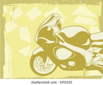Motocicleta Grunge Background Series.