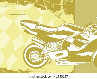 Motorcycle Grunge Background Series.