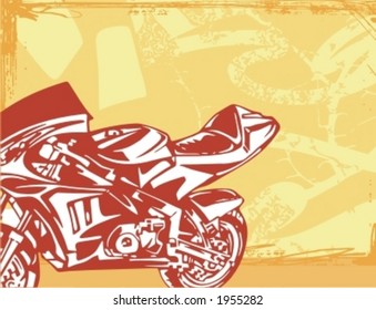 Motorrad Grunge Hintergrund Serie.