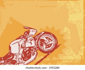 Motorcycle Grunge Background Series.
