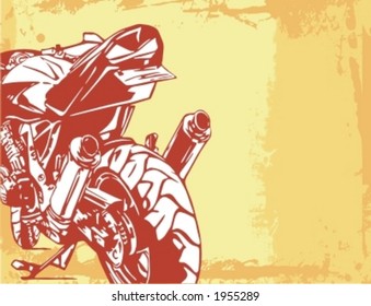 Motocicleta Grunge Background Series.