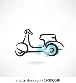 motorcycle grunge icon