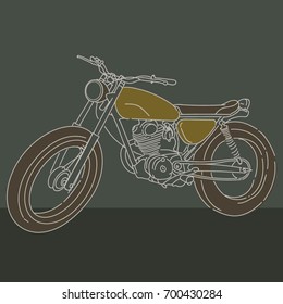 Motorcycle Hand Drawn Classic